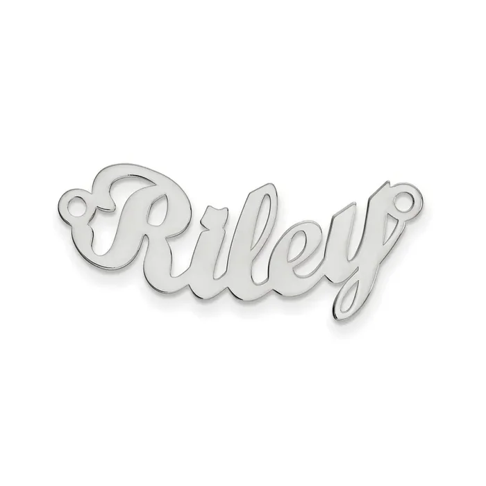 0.018 Gauge Nameplate Sterling Silver XNA75SS