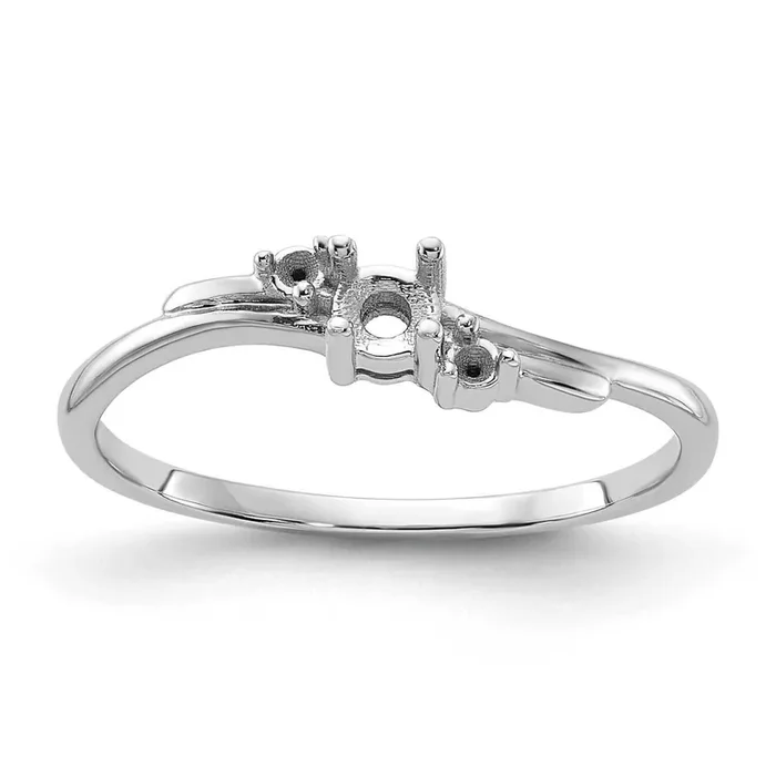 0.14ct. Diamond Ring Mounting 14k White Gold Y1634