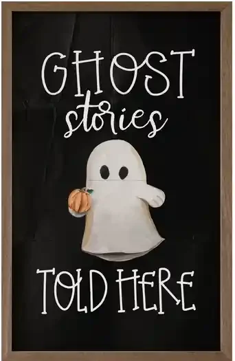 10×16 Ghost Stories Told Here Framed Sign