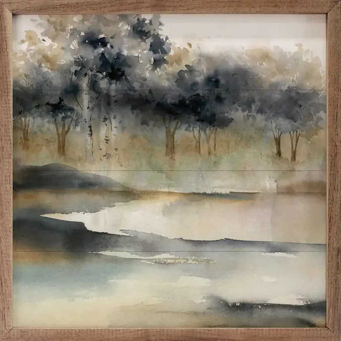 12×12 Silent Waters 1 Framed Wall Decor