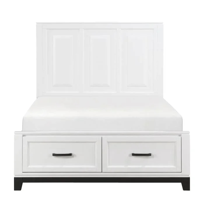 1450WHF-1*-Youth (3) Full Platform Bed with Footboard Storage