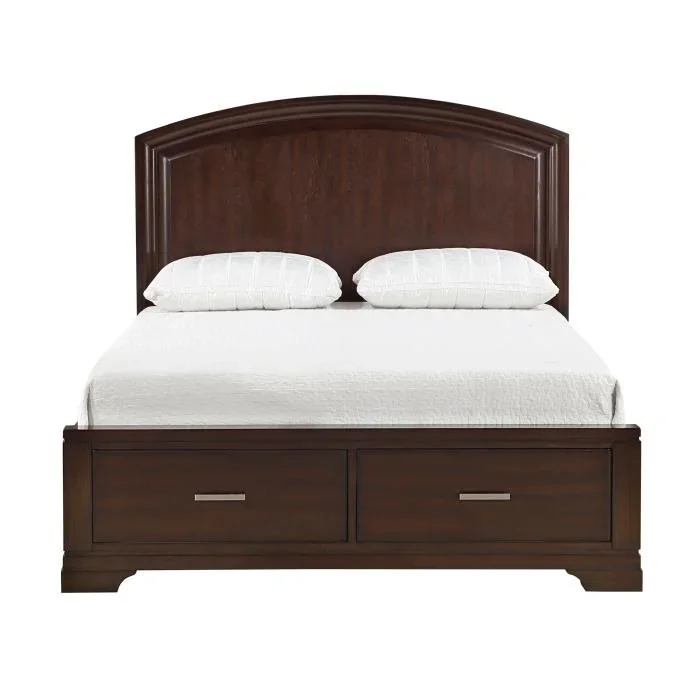 1520CHF-1*-Youth (3) Full Platform Bed with Footboard Storage