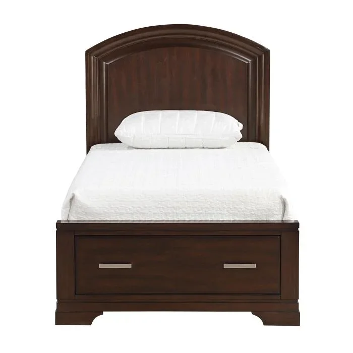 1520CHT-1*-Youth (3) Twin Platform Bed with Footboard Storage