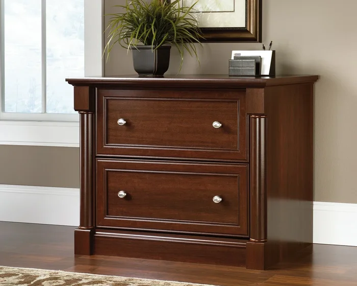 2-Drawer Lateral File Cabinet in Select Cherry – Secure Storage with Full Extension Slides and Safety Features