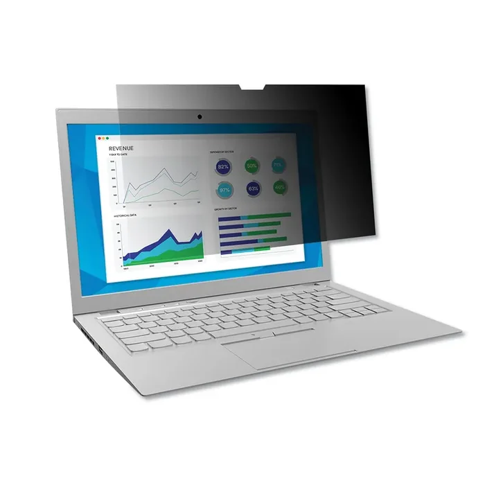 3M™ Frameless Blackout Privacy Filter For 13.3″ Widescreen Laptop, 16 9 Aspect Ratio