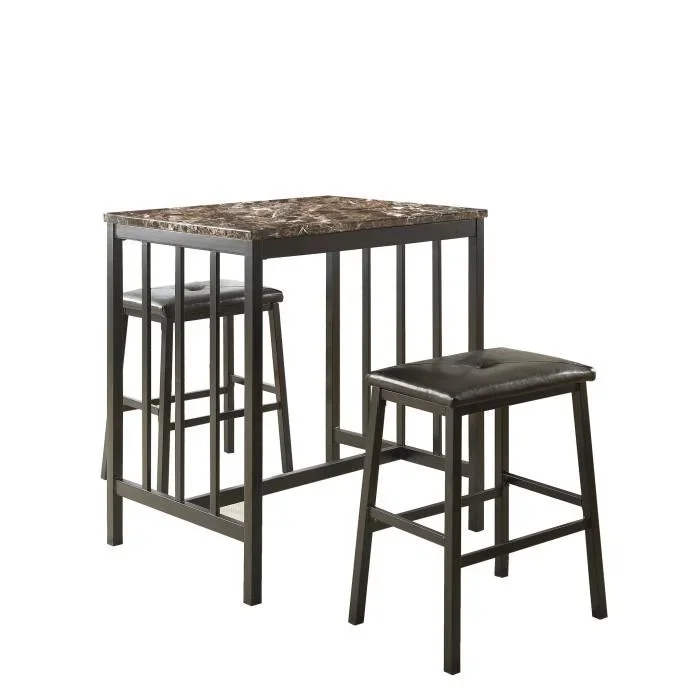 5106BK – 3-Piece Pack Counter Height Set