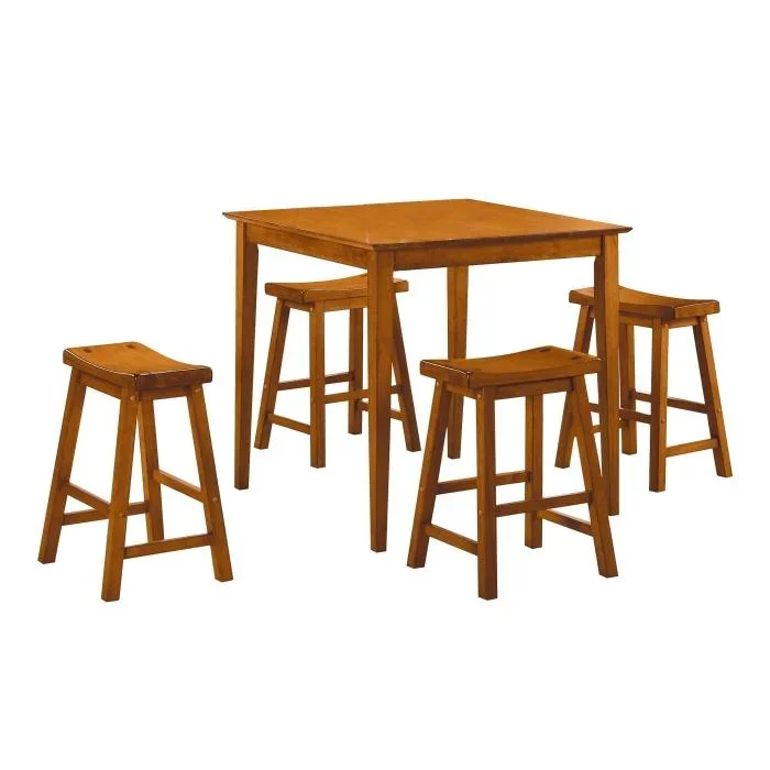 5302A – 5-Piece Pack Counter Height Set, Oak