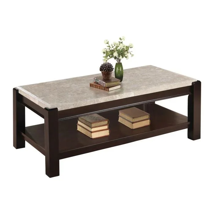 5466-30 – Cocktail Table, Marble Top