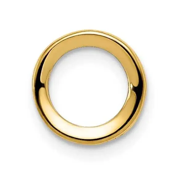 5mm Round Bezel Pendant Mounting 14k Gold XP320