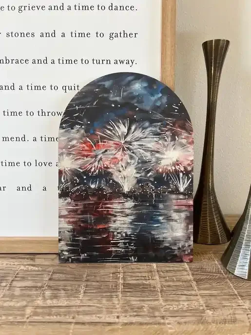 7×10 Vintage Fireworks Arch w/ Base