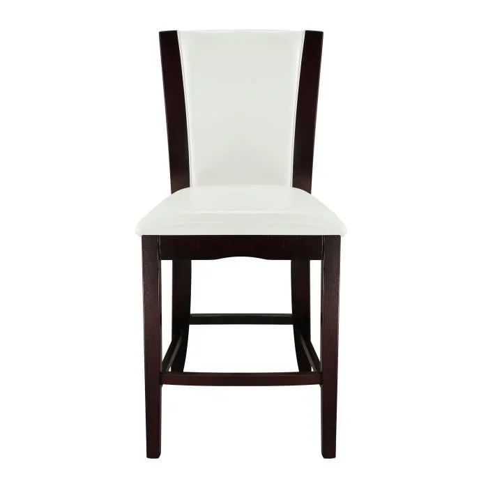 710-24W – Counter Height Chair, White Bi-Cast Vinyl