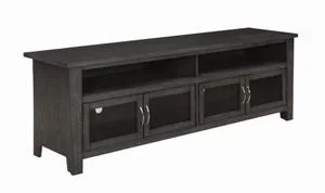 72″ 4-door TV Console Dark Grey