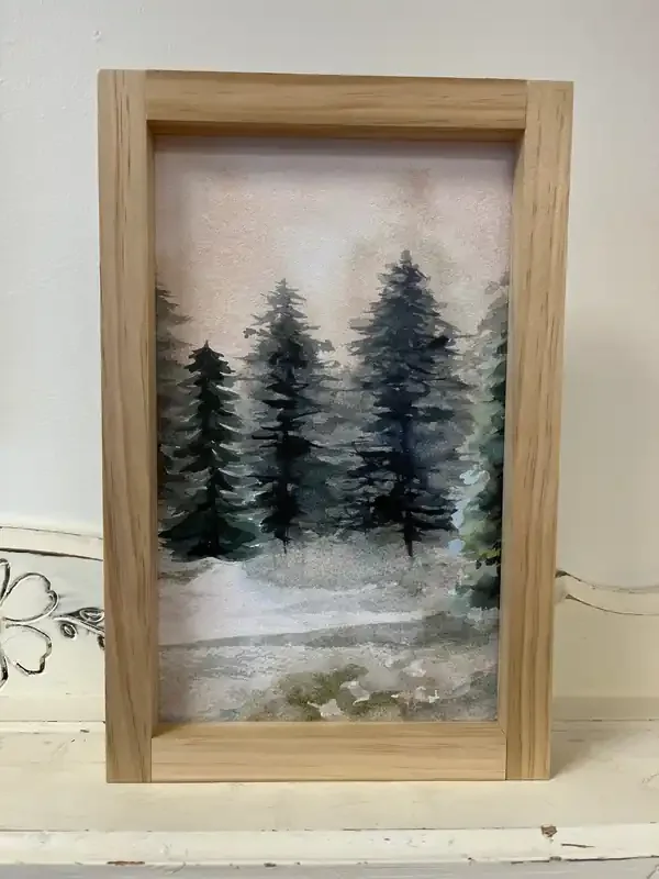 8×12 Evergreen Forest -LIGHT OAK