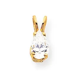 8×5 Pear Pendant Mounting 14k Gold XP425