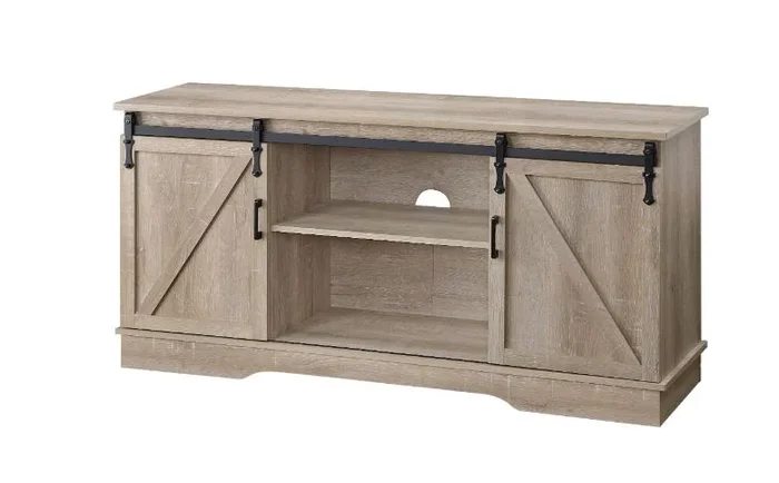 ACME Bennet Oak Finish TV Stand Model 91857