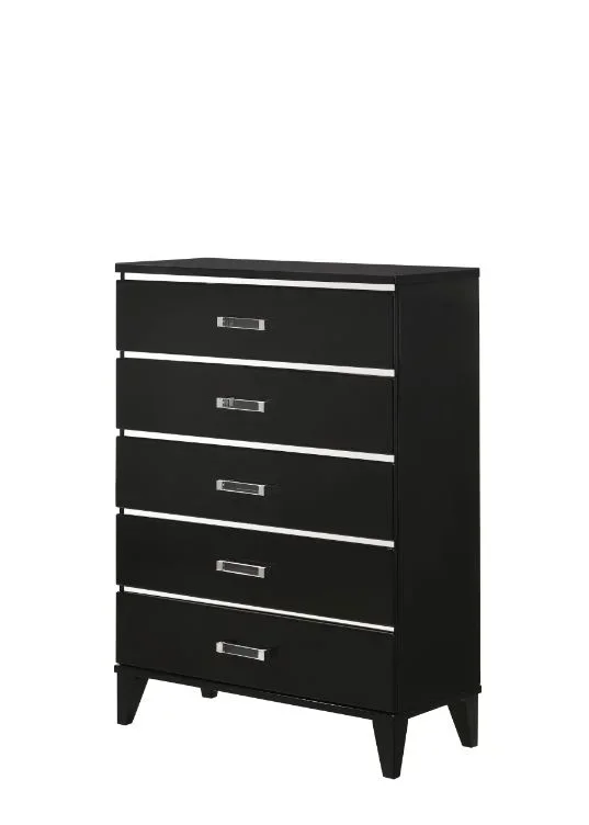 ACME Chelsie Black Finish Chest Model 27416