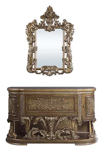 ACME Constantine Brown & Gold Finish Server Model DN00474