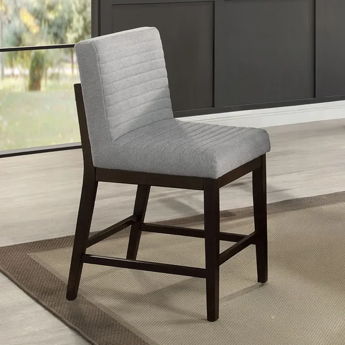 ACME Edwyn Gray Counter Height Chair (Set-2) Model DN03256