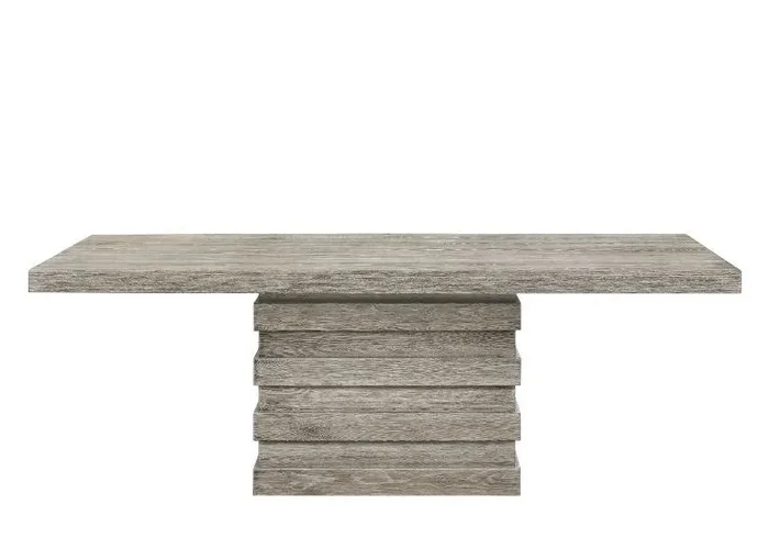 ACME Faustine Salvaged Light Oak Finish Dining Table Model 77185