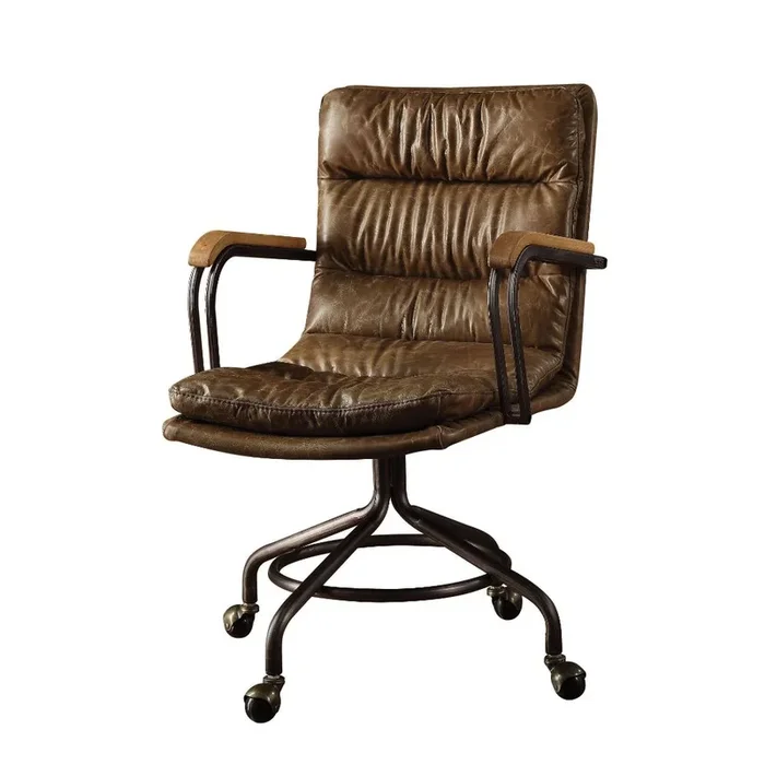 ACME Harith Vintage Whiskey Top Grain Leather Executive Office Chair Model 92416