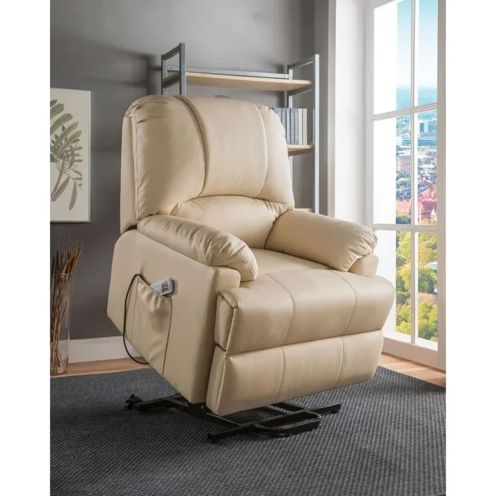 ACME Ixora Beige PU Recliner Model 59286