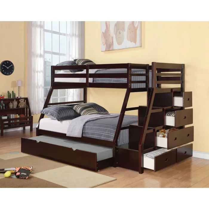 ACME Jason Espresso Twin/Full Bunk Bed Model 37015