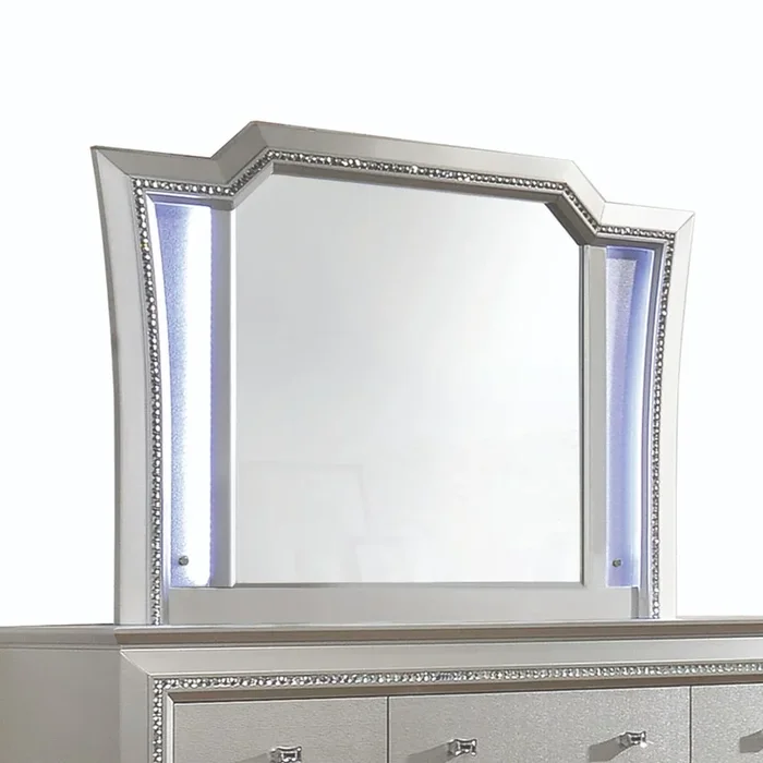 ACME Kaitlyn LED & Champagne Mirror Model 27234