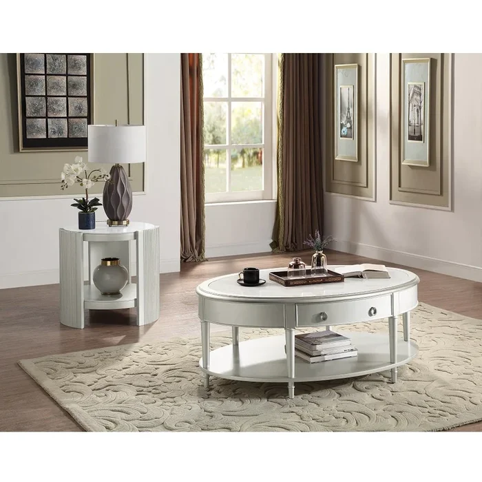 ACME Kasa Champagne Finish Kasa Coffee Table Model LV01502