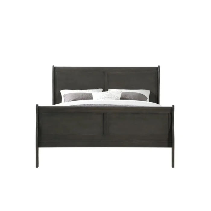ACME Louis Philippe Dark Gray Bed Model 26790