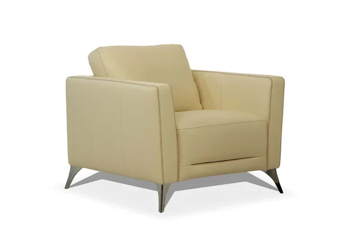 ACME Malaga Cream Leather Chair Model 55007