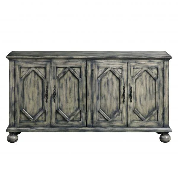 ACME Pavan Rustic Gray Accent Table Model AC00199