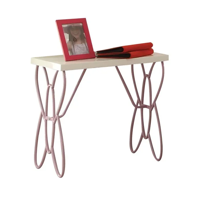 ACME Priya II White & Light Purple Nightstand Model 30538