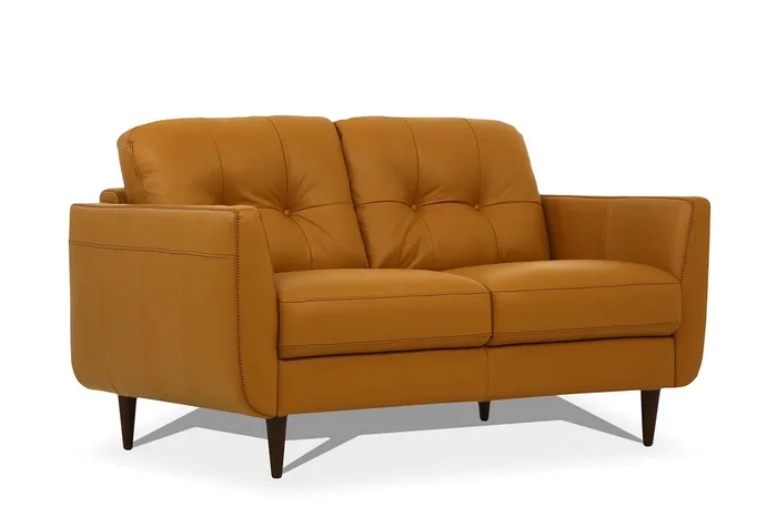 ACME Radwan Camel Leather Loveseat Model 54956