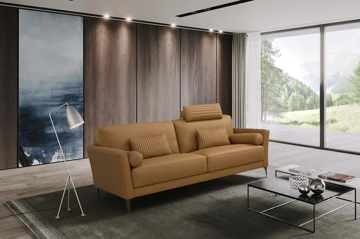 ACME Tussio Saddle Tan Leather Sofa Model LV00943