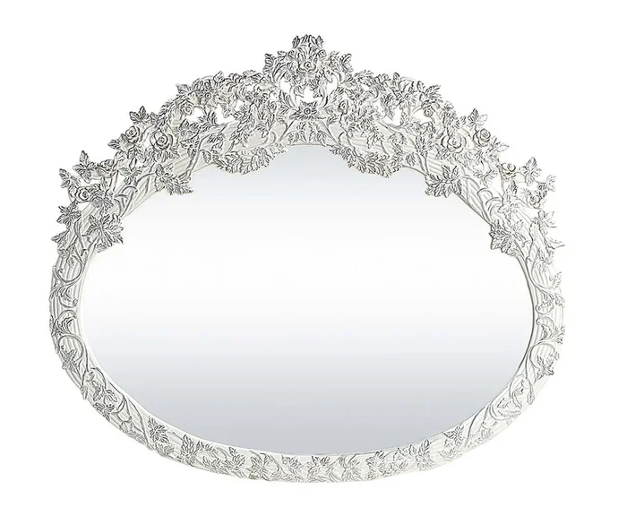 ACME Vanaheim Antique White Finish Mirror Model BD00673
