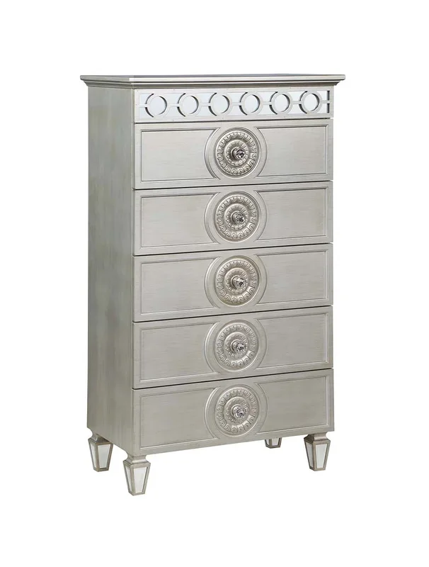 ACME Varian Silver & Mirrored Finish Chest Model BD01282