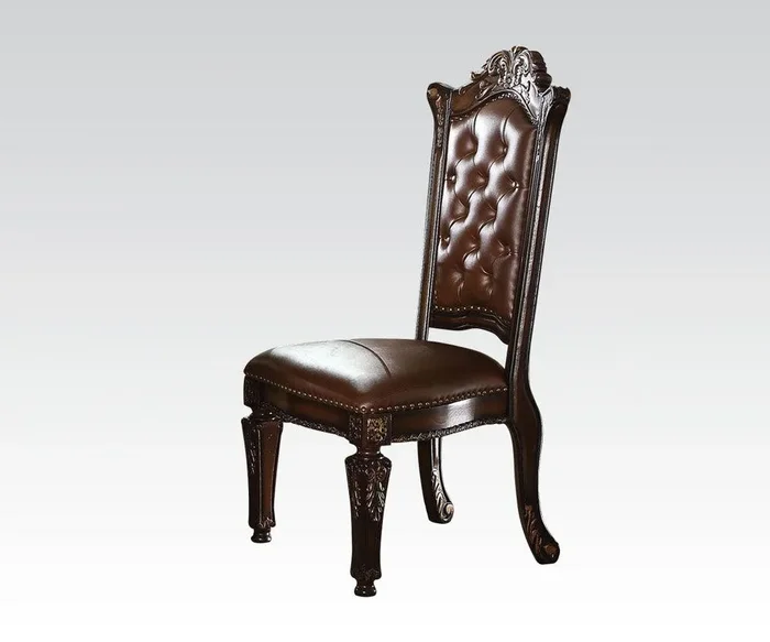Acme Vendome Dining Side Chair with Leather-Like Uphostery (Set of 2) 62004