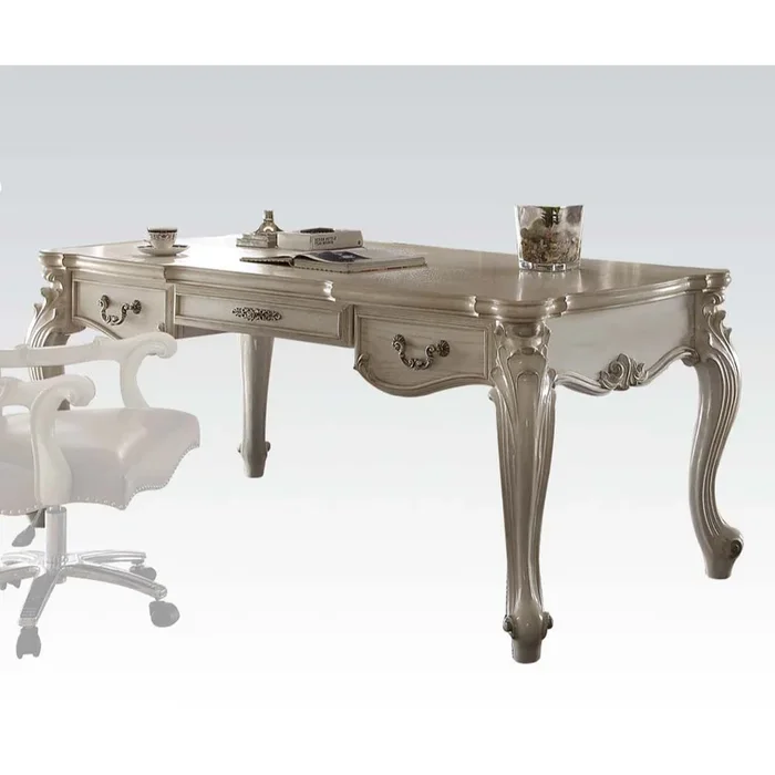 ACME Versailles Bone White Executive Desk Model 92275