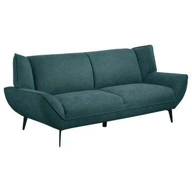 Acton Upholstered Flared Arm Sofa Teal Blue / CS-511161