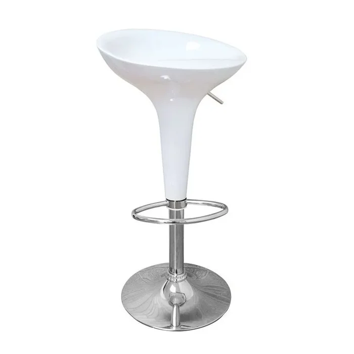 Adjustable Barstool Red, White and Black