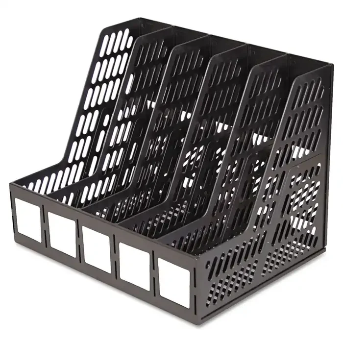 Advantus Literature File, Five Slots, 13.25 x 10 x 10.25, Black