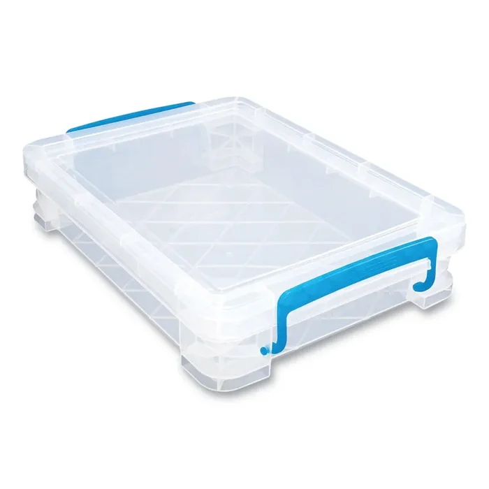 Advantus Super Stacker File And Document Box, Letter Files, 10.5 X 14.5 X 3.38, Translucent White