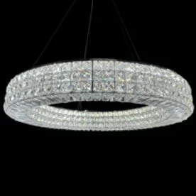 AICO Furniture Lighting Meridian Round LED Chandelier