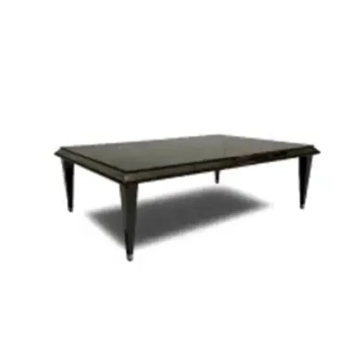 AICO Lousanne Dining Table in Glossy Mocha Sand