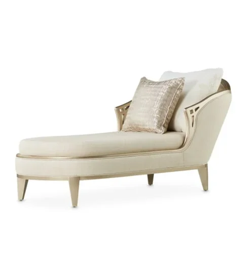 AICO Villa Cherie Chaise in Caramel