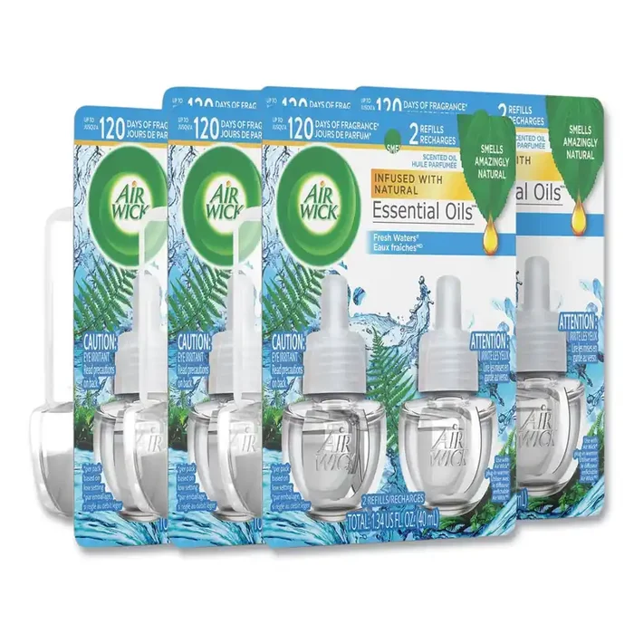 Air Wick® Scented Oil Refill, Fresh Waters, 0.67 Oz, 2/pack, 6 Pack/carton