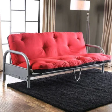 AKSEL Futon Mattress, Black/Red / FP-2417BR