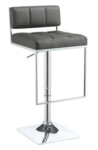 Alameda Adjustable Bar Stool Chrome and Grey / CS-100195