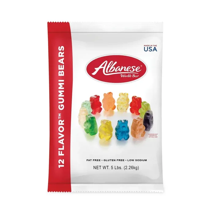 Albanese® World’s Best Gummi Bears, 5 lb Pouch, Assorted