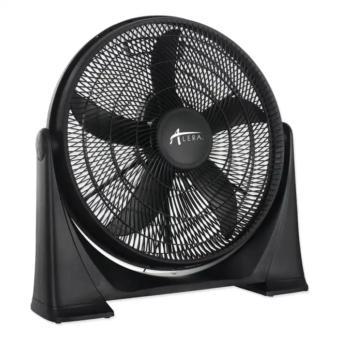 Alera® 20″ Super-Circulator 3-Speed Tilt Fan, Plastic, Black